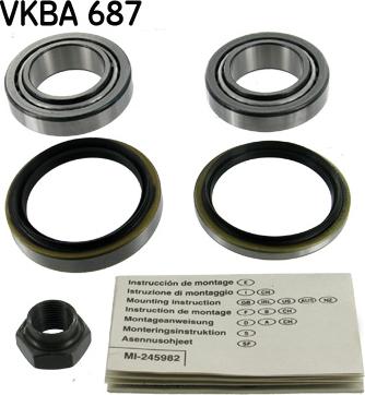 SKF VKBA 687 - Комплект подшипника ступицы колеса unicars.by