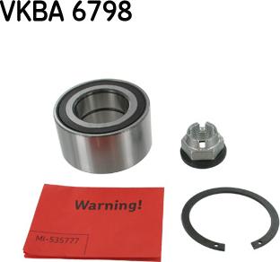 SKF VKBA 6798 - Комплект подшипника ступицы колеса unicars.by