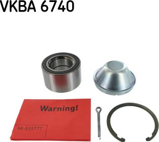 SKF VKBA 6740 - Комплект подшипника ступицы колеса unicars.by