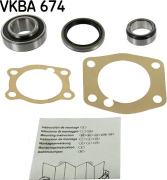 SKF VKBA 674 - Комплект подшипника ступицы колеса unicars.by