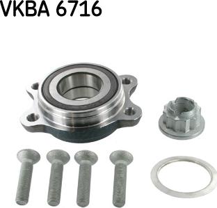 SKF VKBA 6716 - Комплект подшипника ступицы колеса unicars.by