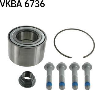 SKF VKBA 6736 - Комплект подшипника ступицы колеса unicars.by