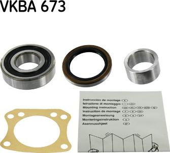 SKF VKBA 673 - Комплект подшипника ступицы колеса unicars.by