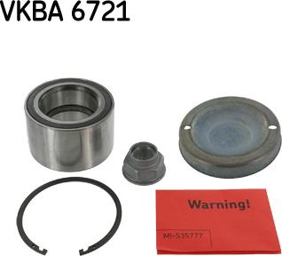 SKF VKBA 6721 - Комплект подшипника ступицы колеса unicars.by