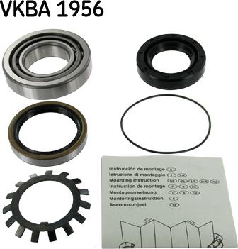 SKF VKBA 1956 - Комплект подшипника ступицы колеса unicars.by