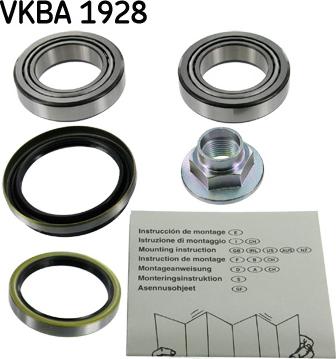 SKF VKBA 1928 - Комплект подшипника ступицы колеса unicars.by