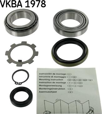 SKF VKBA 1978 - Комплект подшипника ступицы колеса unicars.by