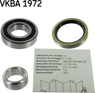 SKF VKBA 1972 - Комплект подшипника ступицы колеса unicars.by