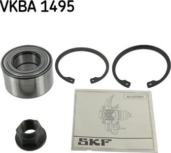 SKF VKBA 1495 - Комплект подшипника ступицы колеса unicars.by