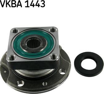 SKF VKBA 1443 - Комплект подшипника ступицы колеса unicars.by