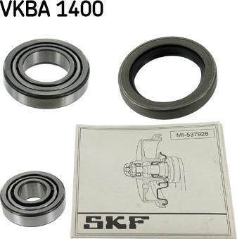 SKF VKBA 1400 - Комплект подшипника ступицы колеса unicars.by