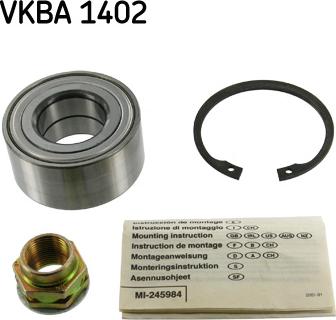 SKF VKBA 1402 - Комплект подшипника ступицы колеса unicars.by