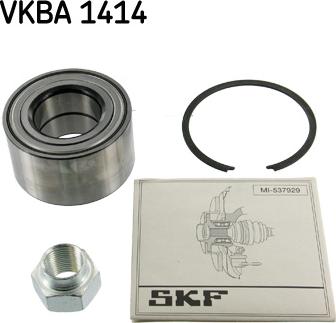 SKF VKBA 1414 - Комплект подшипника ступицы колеса unicars.by