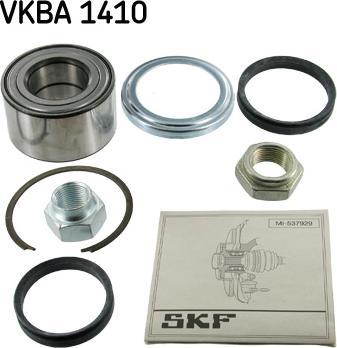 SKF VKBA 1410 - Комплект подшипника ступицы колеса unicars.by