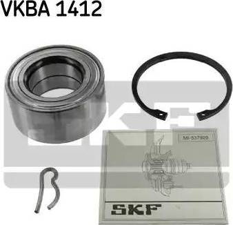 SKF VKBA 1412 - Комплект подшипника ступицы колеса unicars.by