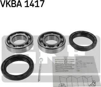 SKF VKBA 1417 - Комплект подшипника ступицы колеса unicars.by