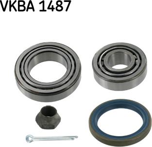 SKF VKBA 1487 - Комплект подшипника ступицы колеса unicars.by