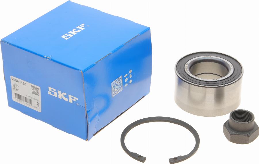 SKF VKBA 1432 - Комплект подшипника ступицы колеса unicars.by