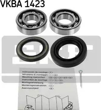 SKF VKBA 1423 - Комплект подшипника ступицы колеса unicars.by