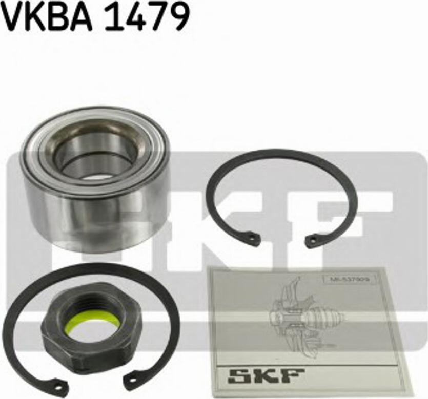 SKF VKBA 1479 - Комплект подшипника ступицы колеса unicars.by