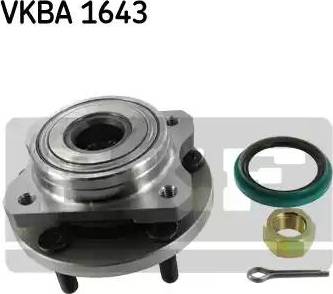 SKF VKBA 1643 - Ступица колеса, поворотный кулак unicars.by