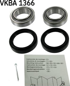 SKF VKBA 1366 - Комплект подшипника ступицы колеса unicars.by