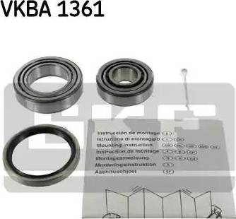 SKF VKBA 1361 - Комплект подшипника ступицы колеса unicars.by