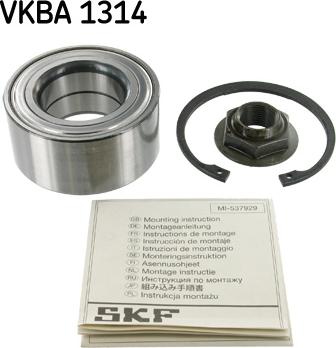 SKF VKBA 1314 - Комплект подшипника ступицы колеса unicars.by