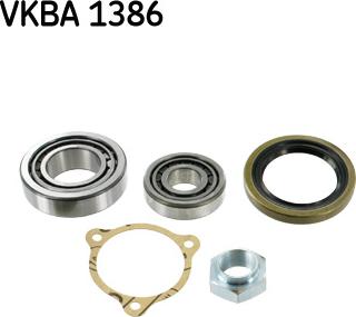 SKF VKBA 1386 - Комплект подшипника ступицы колеса unicars.by