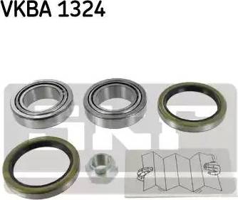 SKF VKBA 1324 - Комплект подшипника ступицы колеса unicars.by