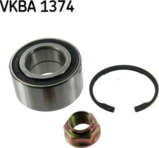 SKF VKBA 1374 - Комплект подшипника ступицы колеса unicars.by