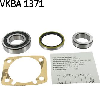 SKF VKBA 1371 - Комплект подшипника ступицы колеса unicars.by