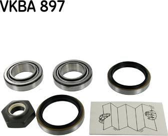 SKF VKBA 897 - Комплект подшипника ступицы колеса unicars.by