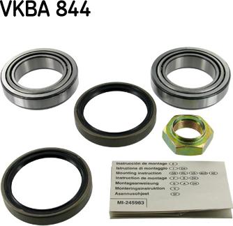 SKF VKBA 844 - Комплект подшипника ступицы колеса unicars.by