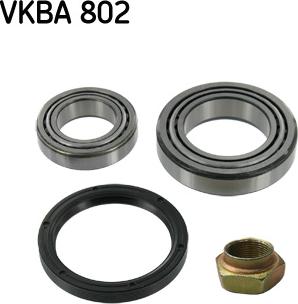 SKF VKBA 802 - Комплект подшипника ступицы колеса unicars.by