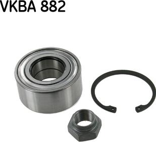 SKF VKBA 882 - Комплект подшипника ступицы колеса unicars.by