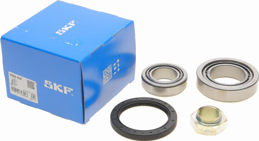 SKF VKBA 836 - Комплект подшипника ступицы колеса unicars.by