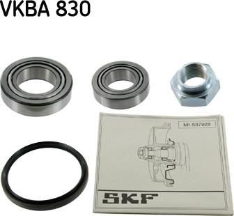 SKF VKBA 830 - Комплект подшипника ступицы колеса unicars.by