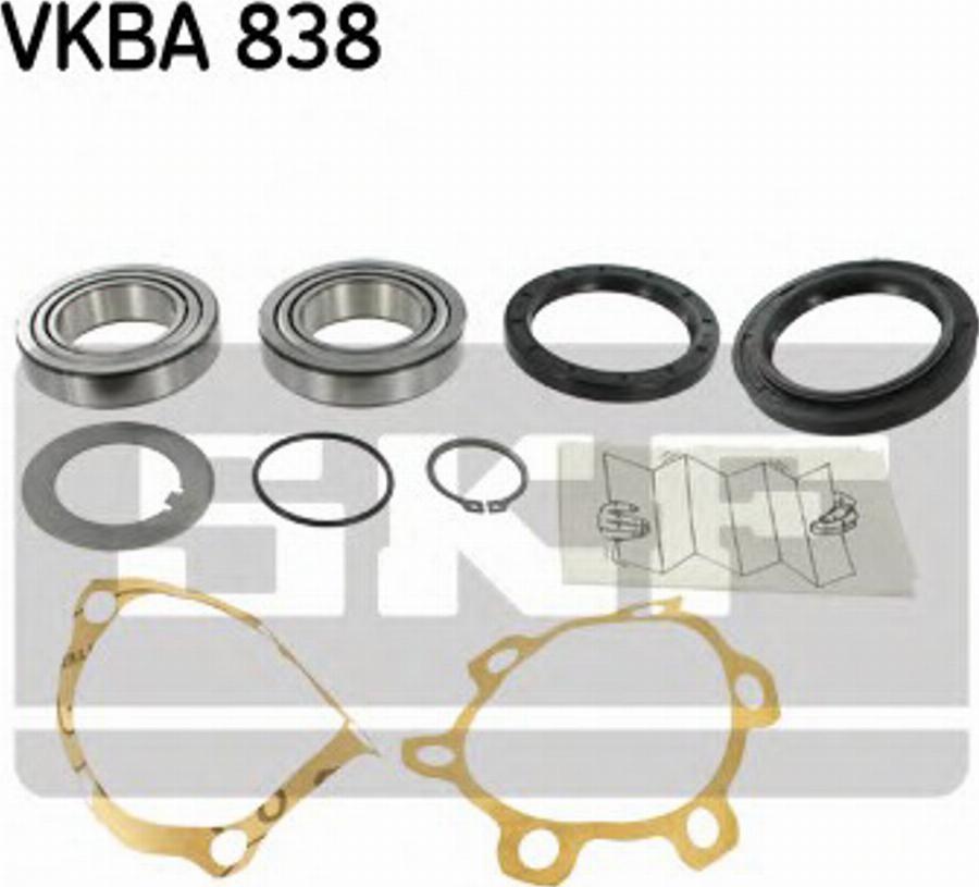 SKF VKBA 838 - Комплект подшипника ступицы колеса unicars.by