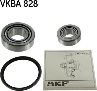 SKF VKBA 828 - Комплект подшипника ступицы колеса unicars.by