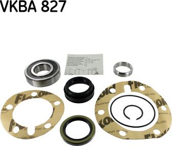 SKF VKBA 827 - Комплект подшипника ступицы колеса unicars.by