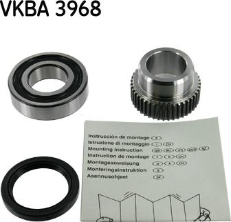 SKF VKBA 3968 - Комплект подшипника ступицы колеса unicars.by