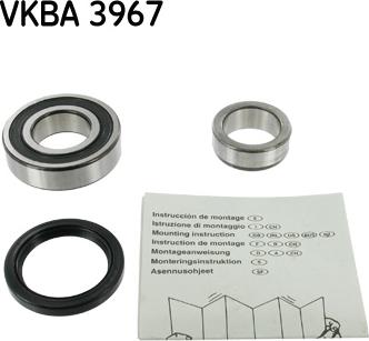 SKF VKBA 3967 - Комплект подшипника ступицы колеса unicars.by