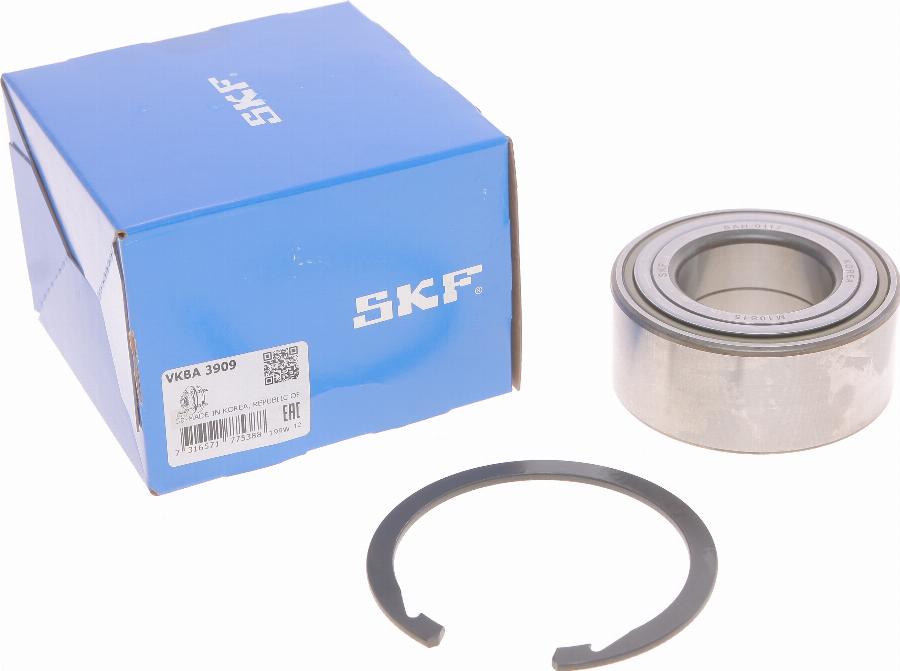 SKF VKBA 3909 - Комплект подшипника ступицы колеса unicars.by