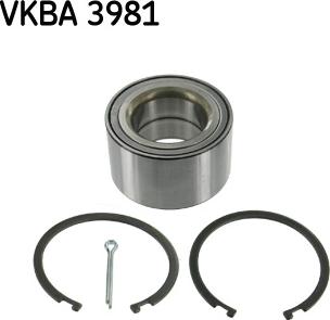 SKF VKBA 3981 - Комплект подшипника ступицы колеса unicars.by