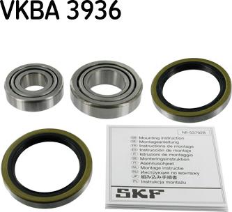 SKF VKBA 3936 - Комплект подшипника ступицы колеса unicars.by