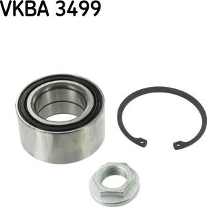 SKF VKBA 3499 - Комплект подшипника ступицы колеса unicars.by