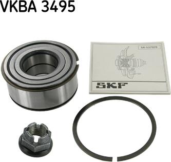 SKF VKBA 3495 - Комплект подшипника ступицы колеса unicars.by