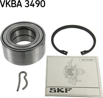 SKF VKBA 3490 - Комплект подшипника ступицы колеса unicars.by