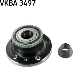 SKF VKBA 3497 - Комплект подшипника ступицы колеса unicars.by